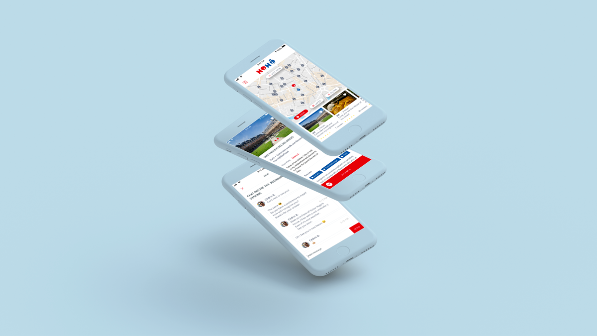 UX design et UI design pour l'application mobile Nohô